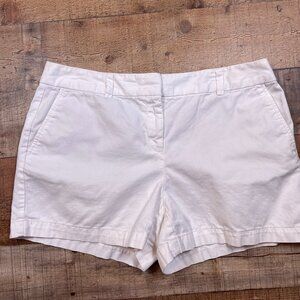 LOFT White Original Chino Shorts size 10